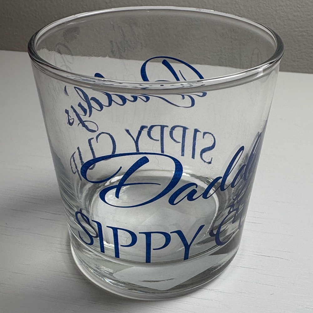 Cristar Daddy’s Sippy Cup Glass Lowball
